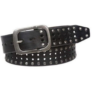Genuine Cowhide Leather Studded Belt